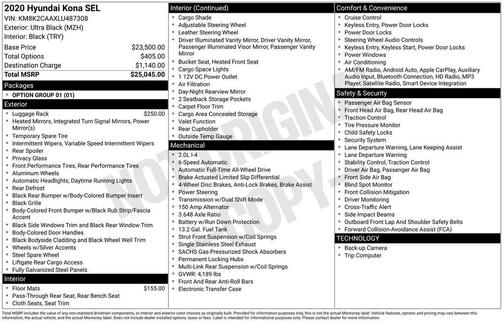 2020 Hyundai KONA SEL
