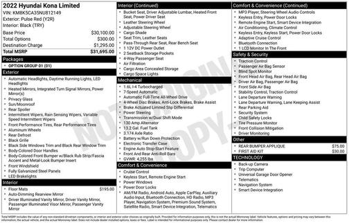 2022 Hyundai KONA Limited