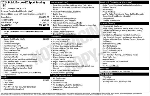 2024 Buick Encore GX Sport Touring