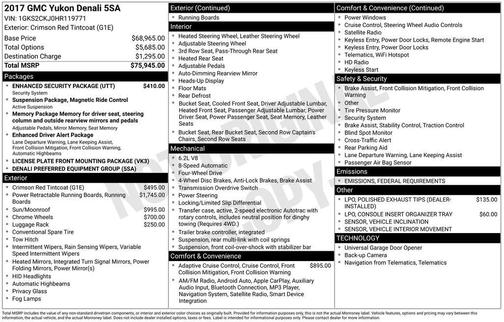 2017 GMC Yukon Denali