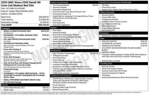 2020 GMC Sierra 2500 Denali