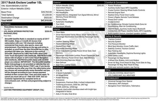 2017 Buick Enclave Leather