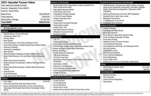 2021 Hyundai TUCSON Value