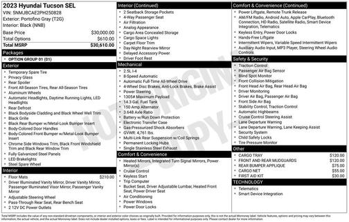 2023 Hyundai TUCSON SEL