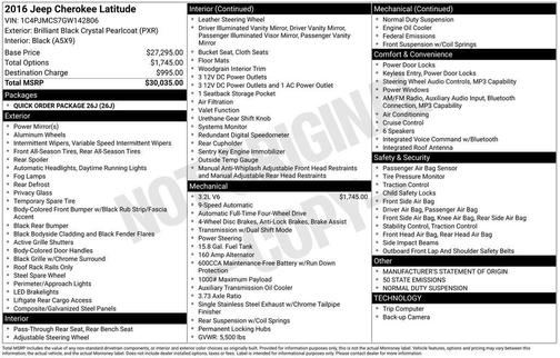 2016 Jeep Cherokee Latitude