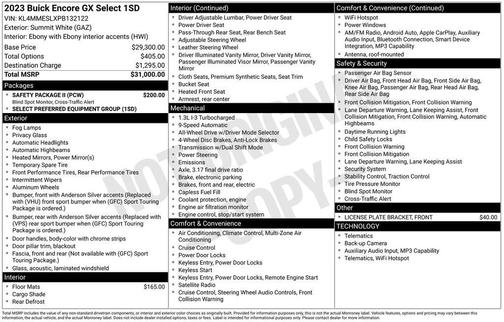 2023 Buick Encore GX Select