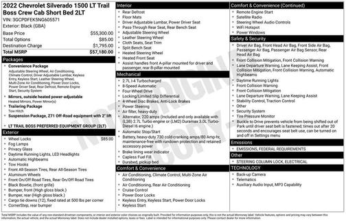 2022 Chevrolet Silverado 1500 LT Trail Boss