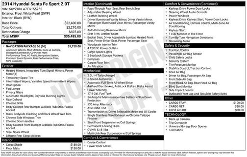 2014 Hyundai Santa Fe Sport 2.0L Turbo