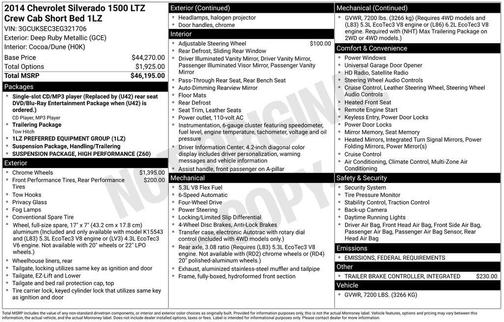 2014 Chevrolet Silverado 1500 LTZ