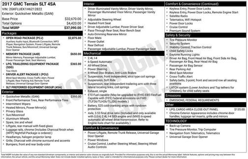 2017 GMC Terrain SLT