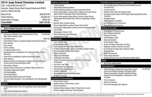 2014 Jeep Grand Cherokee Limited