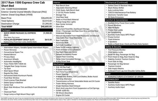 2017 RAM 1500 Express