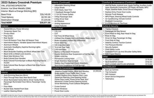 2023 Subaru Crosstrek Premium