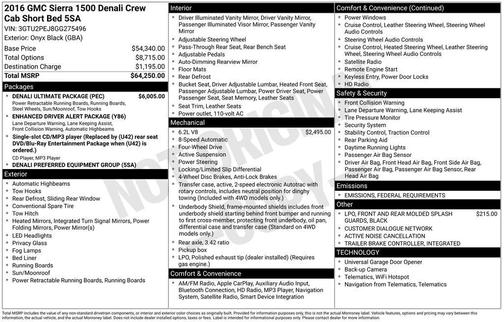 2016 GMC Sierra 1500 Denali