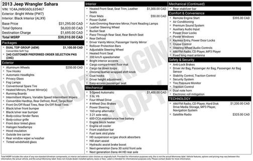 2013 Jeep Wrangler Sahara