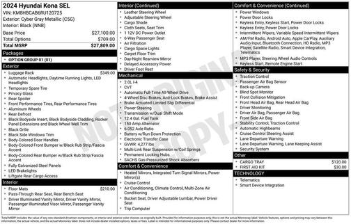 2024 Hyundai KONA SEL