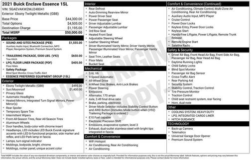 2021 Buick Enclave AWD Essence