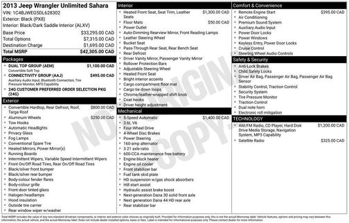 2013 Jeep Wrangler Unlimited Sahara