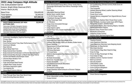 2022 Jeep Compass High Altitude