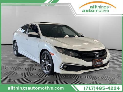 Platinum White Pearl 2019 Honda Civic EX-L