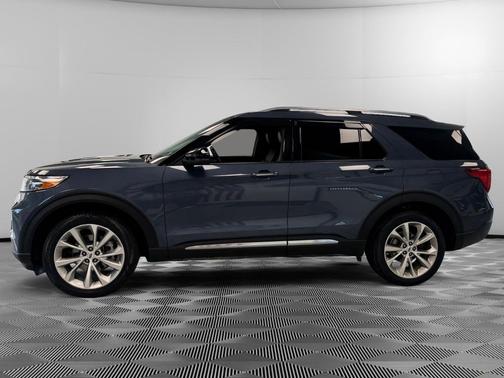 Infinite Blue Metallic Tinted Clearcoat 2021 Ford Explorer Platinum