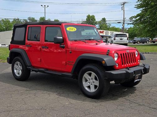 Firecracker Red 2015 Jeep Wrangler Unlimited Sport