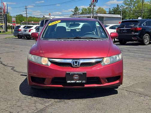Maroon 2011 Honda Civic LX