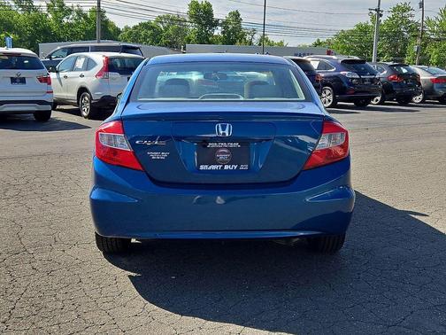 Blue 2012 Honda Civic EX