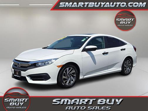 White 2018 Honda Civic EX