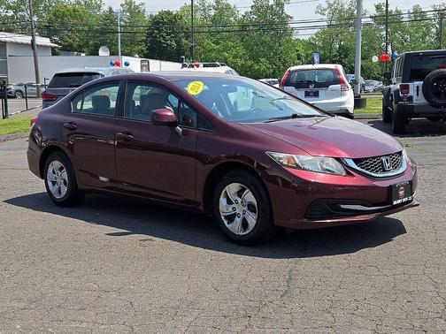 Maroon 2013 Honda Civic LX