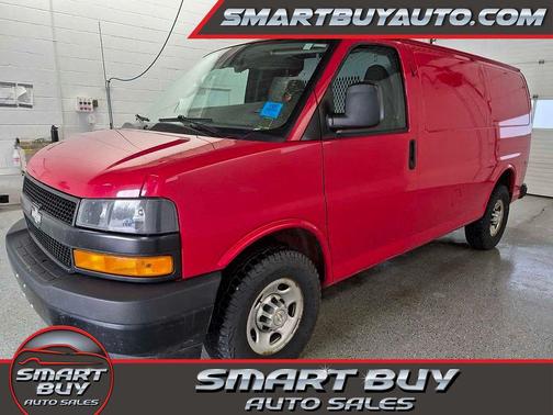 Red 2021 Chevrolet Express 2500 Work Van
