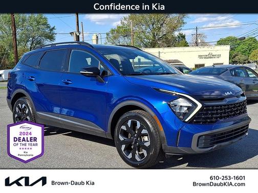 Sapphire Blue 2023 Kia Sportage X-Line