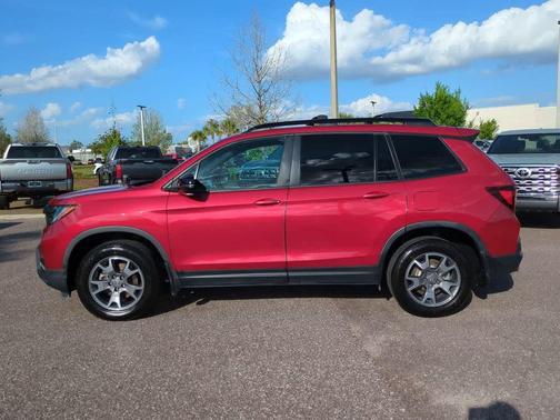Radiant Red Metallic II 2023 Honda Passport AWD TrailSport