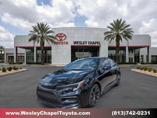 Midnight Black Metallic 2026 Toyota Corolla XSE