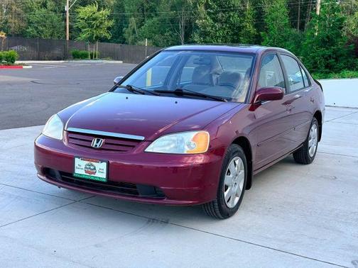 Burgundy 2002 Honda Civic EX