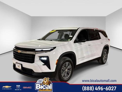 Summit White 2024 Chevrolet Traverse LS