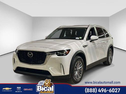 Rhodium White Premium 2025 Mazda CX-90 SE