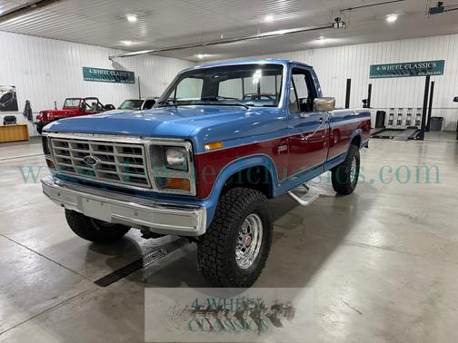 Blue & Red 1985 Ford F-250 Base
