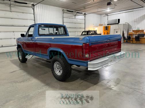Blue & Red 1985 Ford F-250 Base