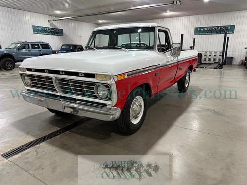 Red & White 1976 Ford F-250 Base Truck