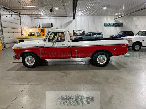 Red & White 1976 Ford F-250 Base