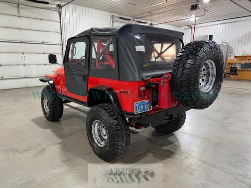 Red 1980 Jeep CJ-7 Base