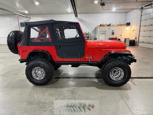 Red 1980 Jeep CJ-7 Base