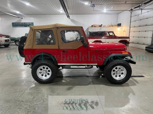 Red 1981 Jeep CJ-7 Base