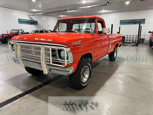 Orange 1972 Ford F100 Base