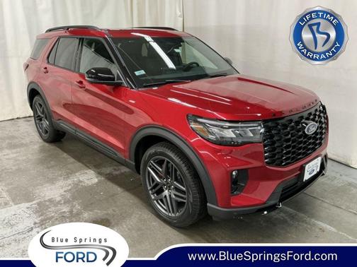 Rapid Red Metallic Tinted Clearcoat 2026 Ford Explorer ST-Line