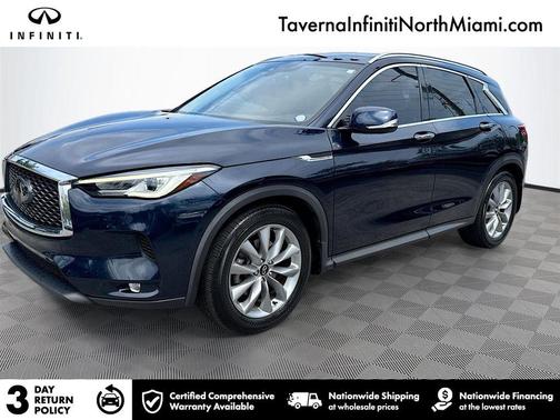 Hermosa Blue 2021 INFINITI QX50 ESSENTIAL