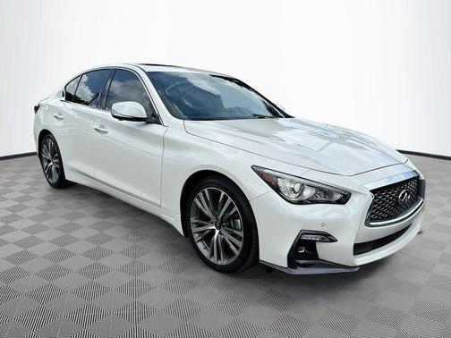 Majestic White 2022 INFINITI Q50 3.0t SENSORY