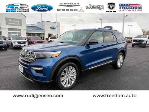 Atlas Blue Metallic 2023 Ford Explorer Limited