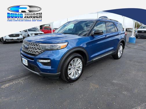Blue Metallic 2023 Ford Explorer Limited